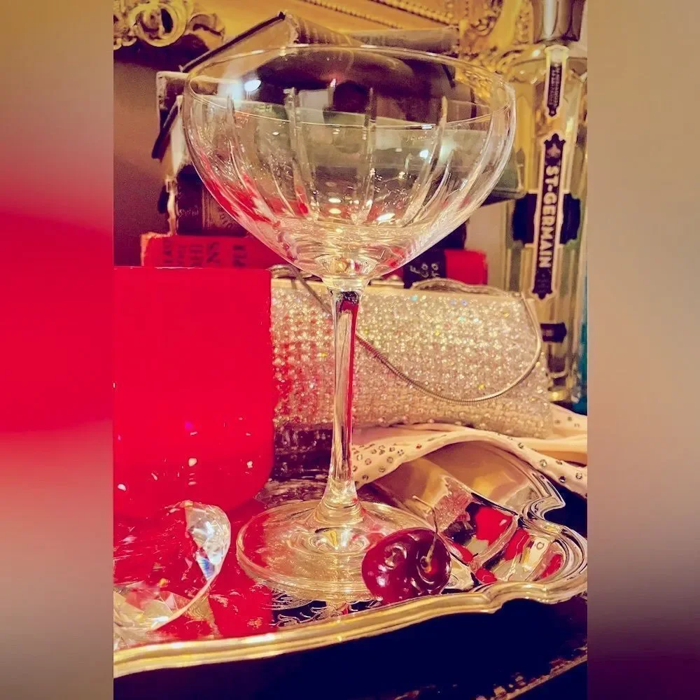 ♥️Schott Zwiesel crystal coupé glasses, set of four NWOT.